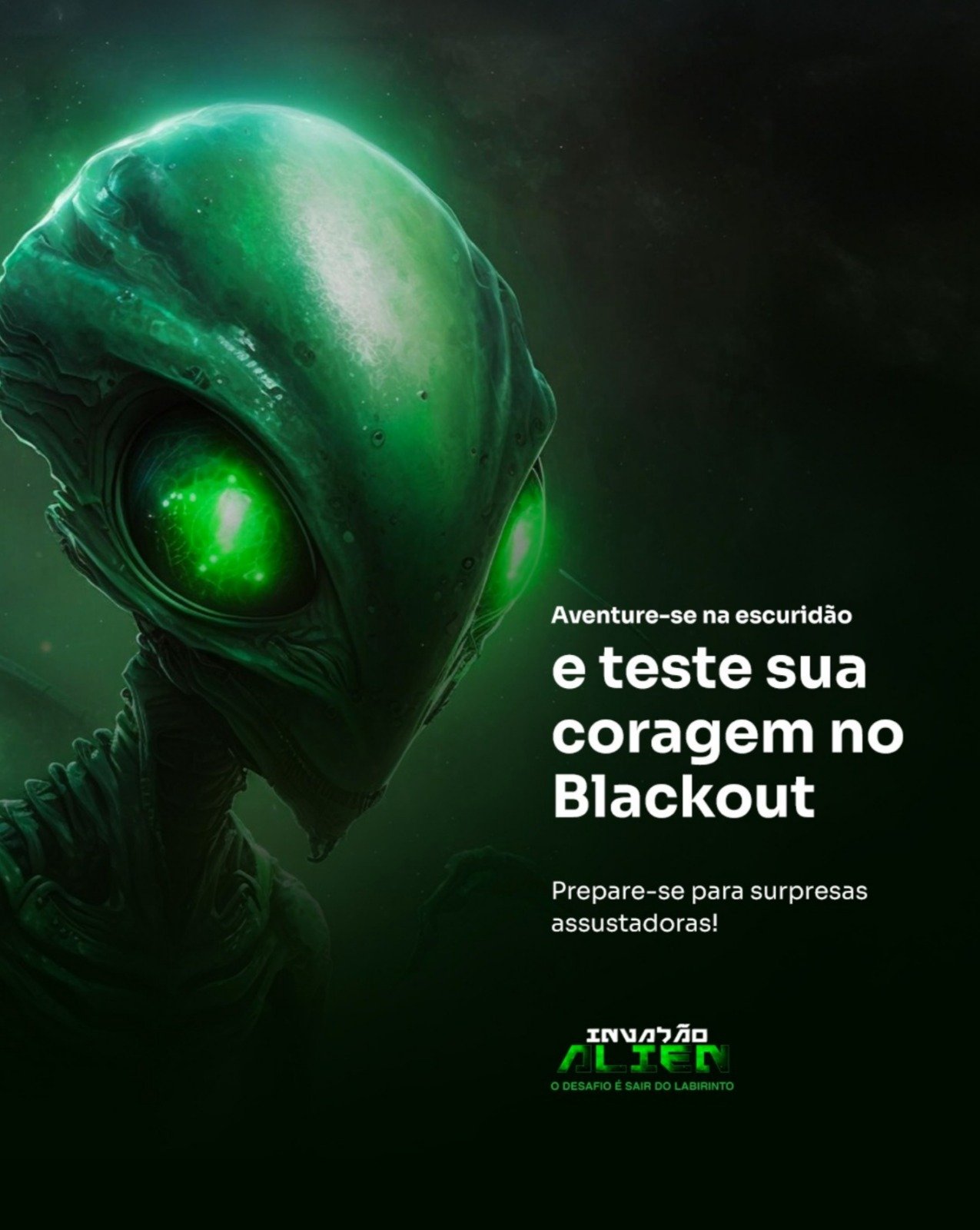 São Paulo para crianças - Contatos imediatos! Extraterrestres, escuridão e  sustos? Bem-vindos ao Labirinto Alien