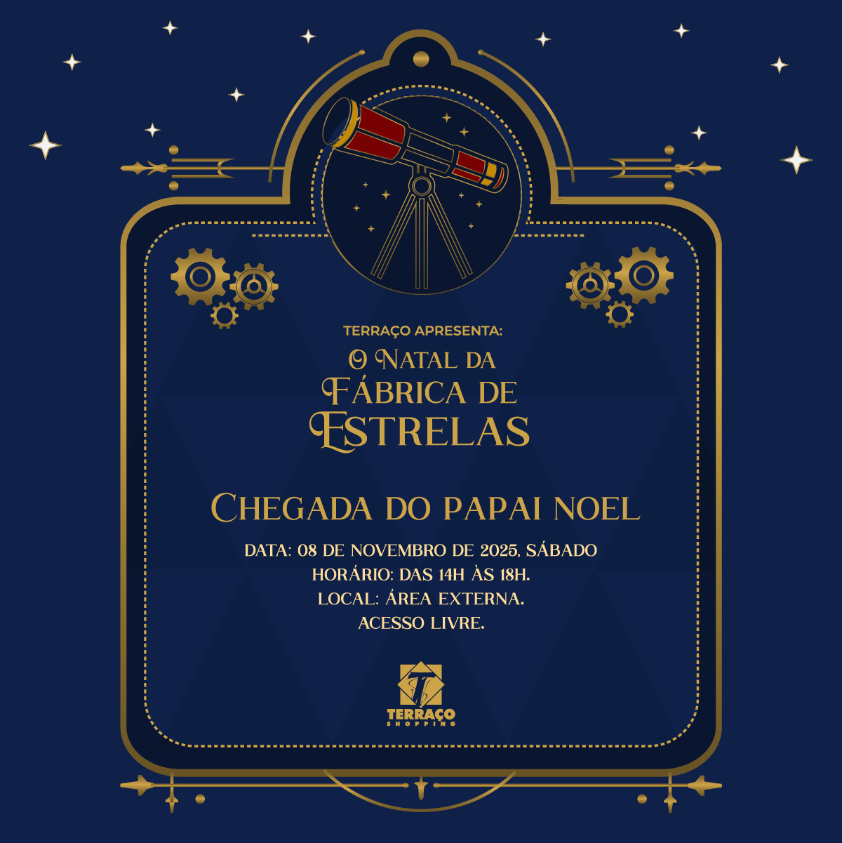 Chegada do Papai Noel no Terraço | Imprensa Brasília