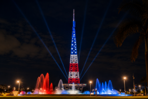 Monumentos brasileiros serão iluminados com as cores dos Estados Unidos em celebração ao Dia da Independência americana