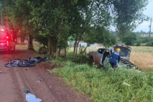 Capotamento na RS-307 mata homem de 41 anos em Santa Rosa