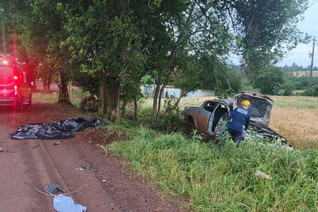 Capotamento na RS-307 mata homem de 41 anos em Santa Rosa